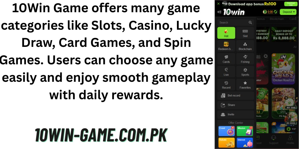 Game Categories in the Platform 10win-game.com.pk Game Categories in the Platform 10win-game.com.pk